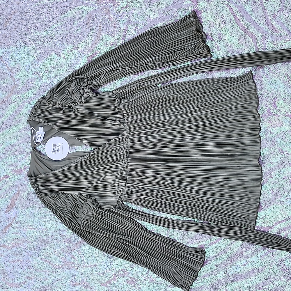 Princess Polly Cindie Mini Dress Green NWT! So Soft and Nice!